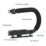 Tragbarer DV-Halterungsstabilisator in U/C-Form von PULUZ + Studiolicht ...