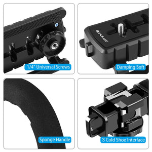 Tragbarer DV-Halterungsstabilisator in U/C-Form von PULUZ + Studiolicht ...