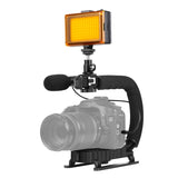 Tragbarer DV-Halterungsstabilisator in U/C-Form von PULUZ + Studiolicht ...