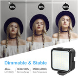 Tragbarer DV-Halterungsstabilisator in U/C-Form von PULUZ + Standlicht-Kit