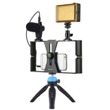 PULUZ 4-in-1-Vlogging-Live-Übertragungs-LED-Selfie-Licht-Videoausrüstungsset...