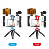 PULUZ 4-in-1-Vlogging-Live-Übertragungs-LED-Selfie-Licht-Videoausrüstungsset...