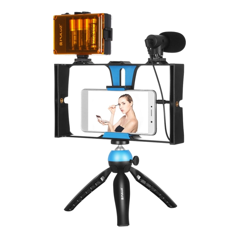 PULUZ 4-in-1-Vlogging-Live-Übertragungs-LED-Selfie-Licht-Videoausrüstungsset...