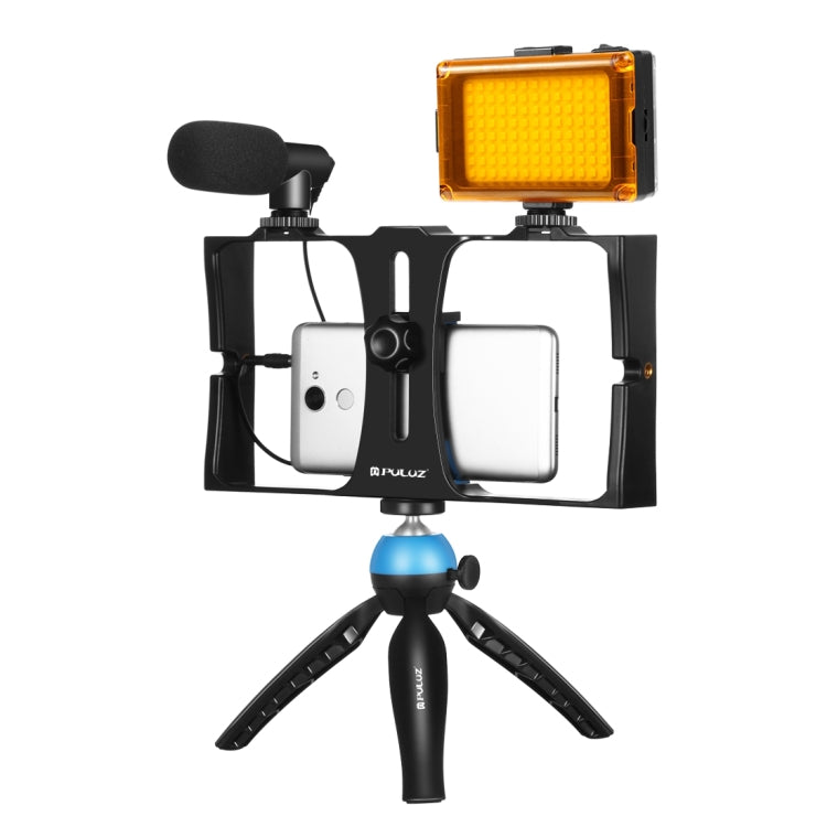 PULUZ 4-in-1-Vlogging-Live-Übertragungs-LED-Selfie-Licht-Videoausrüstungsset...