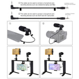 PULUZ 4-in-1-Vlogging-Live-Übertragung, LED-Selfie-Licht, Smartphone-Video...