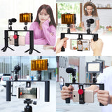 PULUZ 4-in-1-Vlogging-Live-Übertragung, LED-Selfie-Licht, Smartphone-Video...