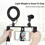 PULUZ 4-in-1-Vlogging-Live-Übertragung, 4,7 Zoll, 12 cm, LED-Ring-Selfie...