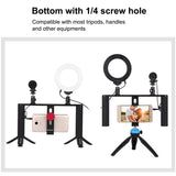 PULUZ 4-in-1-Vlogging-Live-Übertragung, 4,7 Zoll, 12 cm, LED-Ring-Selfie...