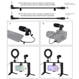 PULUZ 4-in-1-Vlogging-Live-Übertragung, 4,7 Zoll, 12 cm, LED-Ring-Selfie...