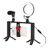 PULUZ 4-in-1-Vlogging-Live-Übertragung, 4,7 Zoll, 12 cm, LED-Ring-Selfie...