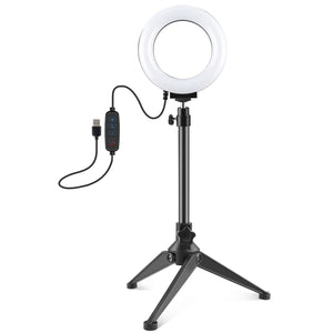 PULUZ 4,7 pouces 12 cm USB 3 modes LED à intensité variable Anneau lumineux Vlogging Photogr...