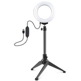 PULUZ 4,7 pouces 12 cm USB 3 modes LED à intensité variable Anneau lumineux Vlogging Photogr...