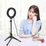 PULUZ 4,7 pouces 12 cm USB 3 modes LED à intensité variable Anneau lumineux Vlogging Photogr...