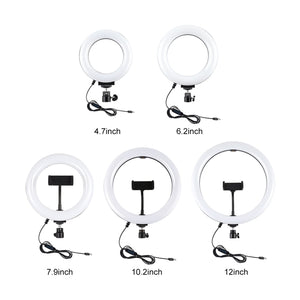 PULUZ 6,2 pollici 16 cm USB 3 modalità dimmerabile anello LED Vlogging fotogr...
