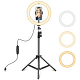 Anneau lumineux LED PULUZ 10,2 pouces 26 cm + trépied pour...