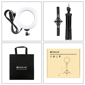 Trépied PULUZ 70 cm + support de téléphone double pour transmet...
