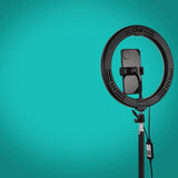 PULUZ 1,1 m Stativständer + 10,2 Zoll 26 cm RGBW-LED-Ring ...