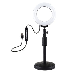 PULUZ 4,7 pollici 12 cm Anello luminoso con superficie curva + Base rotonda S...