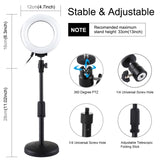 PULUZ 4,7 pollici 12 cm Anello luminoso con superficie curva + Base rotonda S...