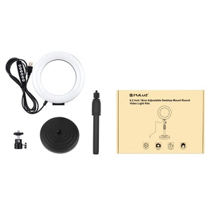 PULUZ 6,2 pollici 16 cm USB 10 modalità 8 colori RGBW dimmerabile anello LED ...