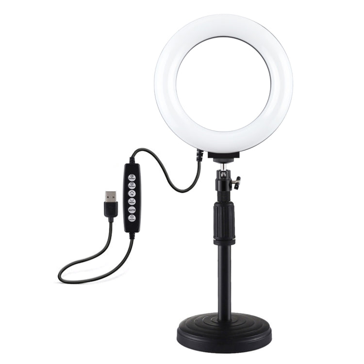 PULUZ 6,2 pollici 16 cm USB 10 modalità 8 colori RGBW dimmerabile anello LED ...
