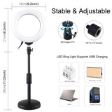 PULUZ 6,2 pollici 16 cm USB 10 modalità 8 colori RGBW dimmerabile anello LED ...