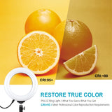 PULUZ 6,2 pollici 16 cm USB 10 modalità 8 colori RGBW dimmerabile anello LED ...