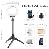 PULUZ 4,7 pollici 12 cm USB 10 modalità 8 colori RGBW dimmerabile anello LED ...
