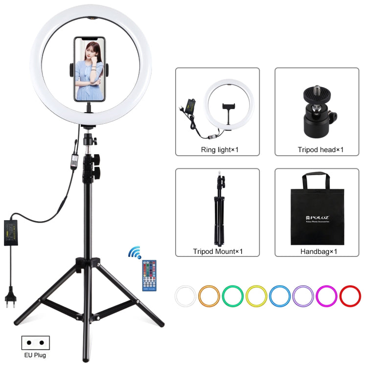 PULUZ 11,8 pollici 30 cm RGB Luce 1,1 m Supporto per treppiede Dimmerabile An...