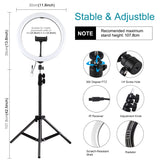 PULUZ 11,8 pollici 30 cm RGB Luce 1,1 m Supporto per treppiede Dimmerabile An...