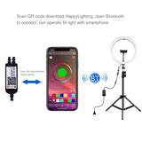 PULUZ 11,8 pollici 30 cm RGB Luce 1,1 m Supporto per treppiede Dimmerabile An...