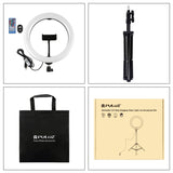 Kit di trasmissione per luce anulare LED RGBW con superficie curva PULUZ da 26 cm