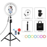 Kit di trasmissione per luce anulare LED RGBW con superficie curva PULUZ da 26 cm