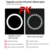 Kit di trasmissione dal vivo con luce video per vlogging ad anello LED PULUZ da 26 cm