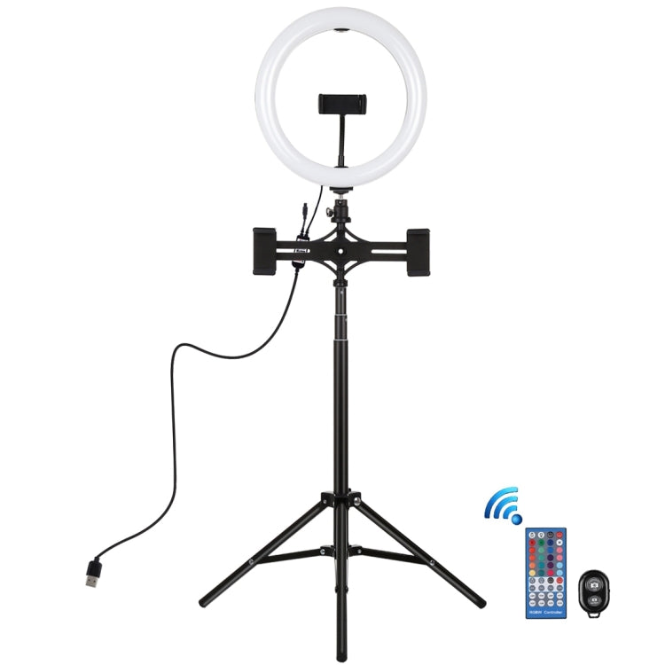 PULUZ 10,2 pollici 26 cm RGBW Luce + 1,65 m Supporto per treppiede + Doppio s...