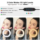 PULUZ 4,7 pollici 12 cm USB 3 modalità dimmerabile anello LED Vlogging fotogr...