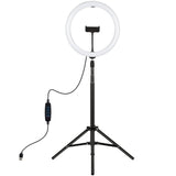PULUZ 11,8 pollici 30 cm luce + 1,65 m supporto per treppiede superficie curv...