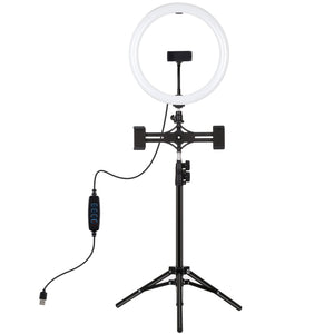 PULUZ Luce da 11,8 pollici 30 cm + Supporto per treppiede da 1,1 m + Staffe p...