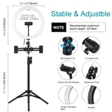PULUZ Luce da 11,8 pollici 30 cm + Supporto per treppiede da 1,1 m + Staffe p...