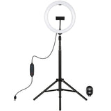 PULUZ 10,2 pollici 26 cm Luce + 1,65 m Supporto per treppiede Superficie curv...