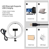 PULUZ 10,2 pollici 26 cm Luce + 1,65 m Supporto per treppiede Superficie curv...