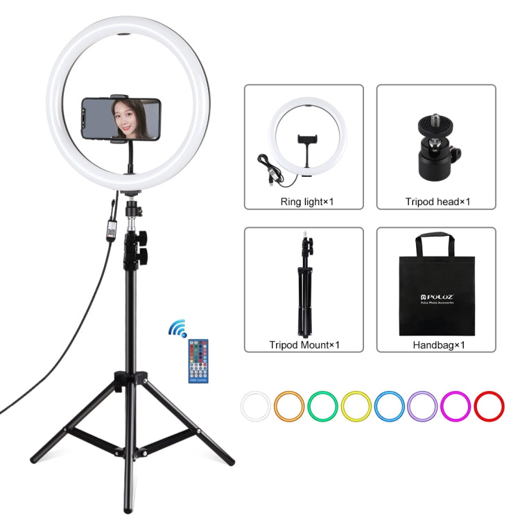 PULUZ 11,8 pollici 30 cm RGBW Luce + 1,1 m Supporto per treppiede Superficie ...