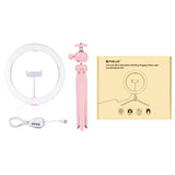PULUZ 10,2 pollici 26 cm Luce + Supporto per treppiede da tavolo USB 3 modali...