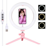 PULUZ 10,2 pollici 26 cm Luce + Supporto per treppiede da tavolo USB 3 modali...