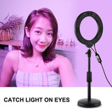 PULUZ 6,2 pollici 16 cm RGBW Luce + Base rotonda Supporto da tavolo USB Dimme...