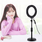 PULUZ 6,2 pollici 16 cm RGBW Luce + Base rotonda Supporto da tavolo USB Dimme...
