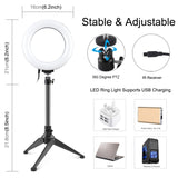 PULUZ 6,2 pollici 16 cm RGBW Luce + Supporto per treppiede da tavolo + Anello...