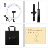 PULUZ 11,8 pollici 30 cm Luce RGBW + Supporto da 1,65 m + Staffe per doppio t...