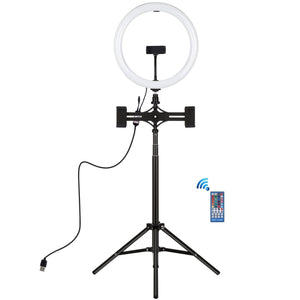 PULUZ 11,8 pollici 30 cm Luce RGBW + Supporto da 1,65 m + Staffe per doppio t...