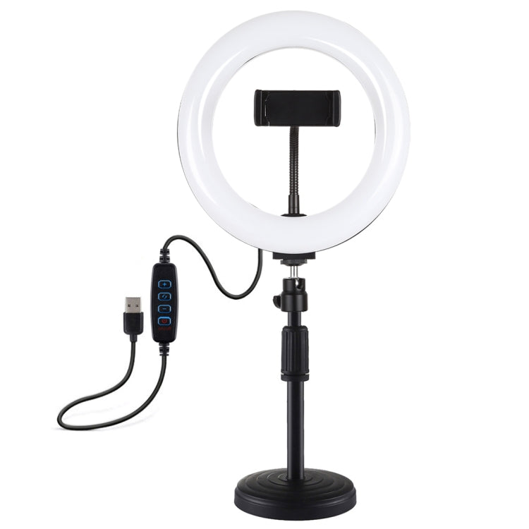 PULUZ 7,9 pollici 20 cm Luce + Base rotonda Supporto da tavolo USB 3 modalità...